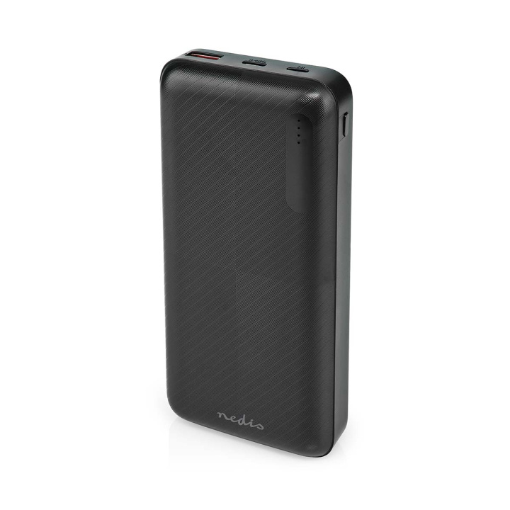 Nedis Powerbank | 20000 mAh | 1.5 / 2.0 / 3.0 A | Outputs: 2 | Output: 1x USB-A / 1x USB-C™ | Inputs: 1x Micro USB / 1x USB-C™ | PD2.0 18W | Lithium-Polymeer in de groep SMARTPHONE & TABLETS / Opladers & Kabels / Powerbanks bij TP E-commerce Nordic AB (C22839)