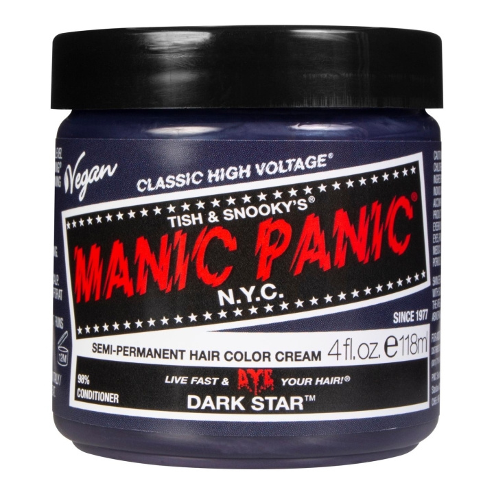 Manic Panic Classic Cream Dark Star in de groep BEAUTY & HEALTH / Haar & Styling / Haarverzorging / Haarverf / Haarverf & Kleurbommen bij TP E-commerce Nordic AB (C22920)