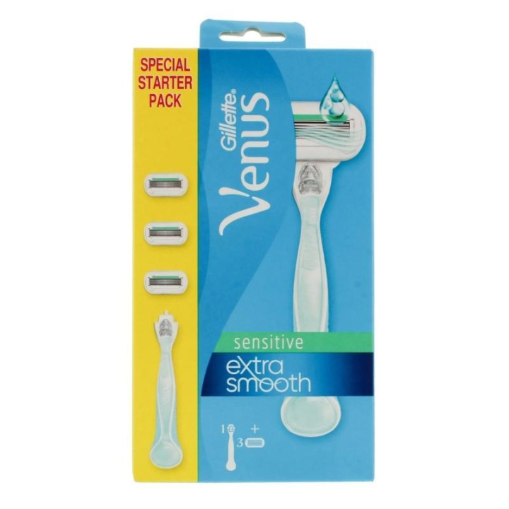 Gillette Venus Sensitive Extra Smooth Starter Pack in de groep BEAUTY & HEALTH / Haar & Styling / Scheren & Trimmen / Scheermessen & Accessoires bij TP E-commerce Nordic AB (C22987)