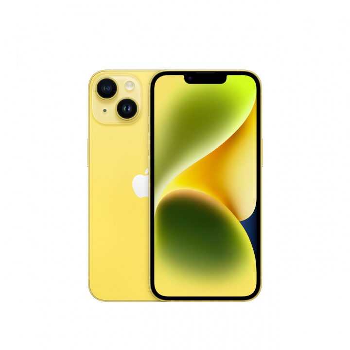 Apple iPhone 14 5G 128GB Yellow in de groep SMARTPHONE & TABLETS / Mobiele telefoons & smartphones bij TP E-commerce Nordic AB (C23078)