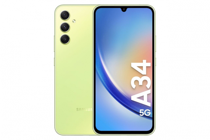 Samsung Galaxy A34 5G 128GB Light Green in de groep SMARTPHONE & TABLETS / Mobiele telefoons & smartphones bij TP E-commerce Nordic AB (C23157)