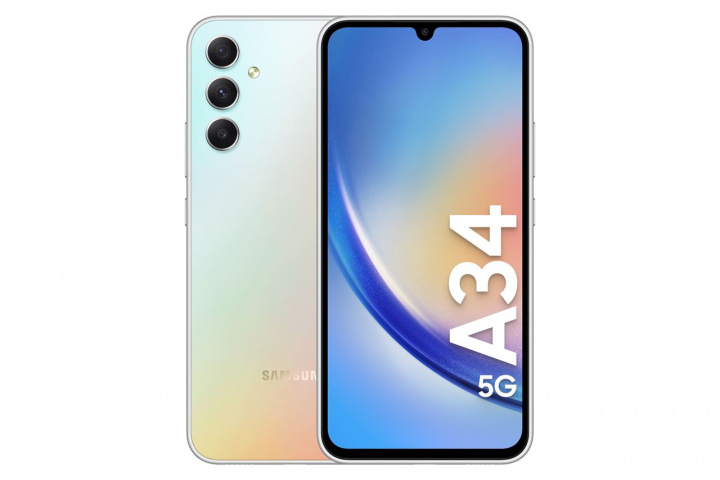 Samsung Galaxy A34 5G 128GB White in de groep SMARTPHONE & TABLETS / Mobiele telefoons & smartphones bij TP E-commerce Nordic AB (C23159)