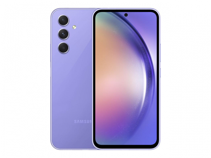 Samsung Galaxy A54 5G 128GB Light Violet in de groep SMARTPHONE & TABLETS / Mobiele telefoons & smartphones bij TP E-commerce Nordic AB (C23167)