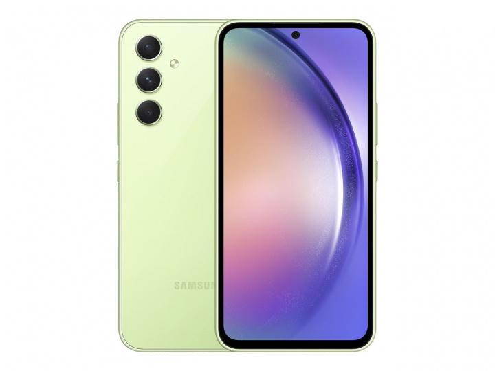 Samsung Galaxy A54 5G 256GB Light Green in de groep SMARTPHONE & TABLETS / Mobiele telefoons & smartphones bij TP E-commerce Nordic AB (C23170)