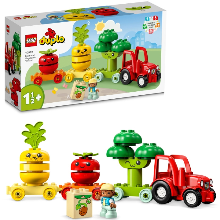 LEGO DUPLO - Frukt Och Grönsakstraktor 10982 in de groep SPEELGOED, KINDER- & BABYPRODUCTEN / Speelgoed / Bouwspeelgoed / Lego bij TP E-commerce Nordic AB (C23224)