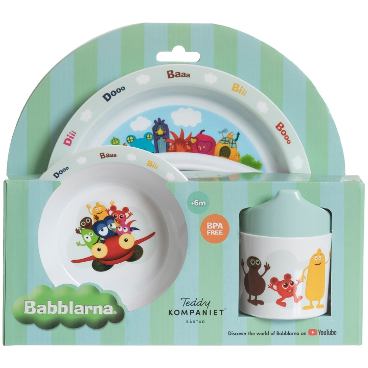 Babblarna Babblarna, Matset, 3 Delar in de groep SPEELGOED, KINDER- & BABYPRODUCTEN / Eten & Drinken / Kinderservies bij TP E-commerce Nordic AB (C23234)