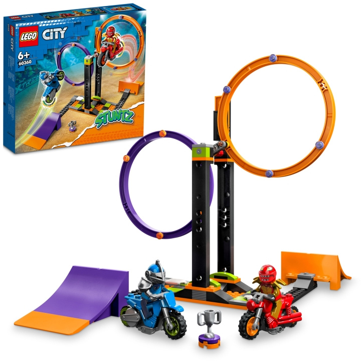 LEGO City Stuntz - Snurrande Stuntutmaning 60360 in de groep SPEELGOED, KINDER- & BABYPRODUCTEN / Speelgoed / Bouwspeelgoed / Lego bij TP E-commerce Nordic AB (C23362)