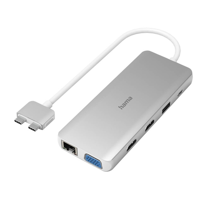 HAMA Hub USB-C Connect2Mac 12 ports in de groep COMPUTERS & RANDAPPARATUUR / Computeraccessoires / USB-hubs bij TP E-commerce Nordic AB (C23471)