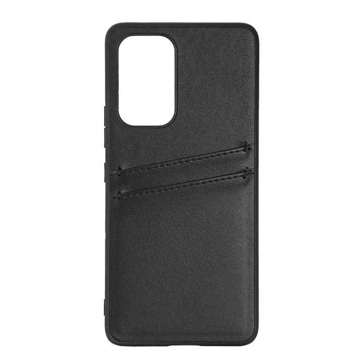 Phone Case PU Black - Samsung Galaxy A53 5G in de groep SMARTPHONE & TABLETS / Mobielbescherming / Samsung bij TP E-commerce Nordic AB (C23544)