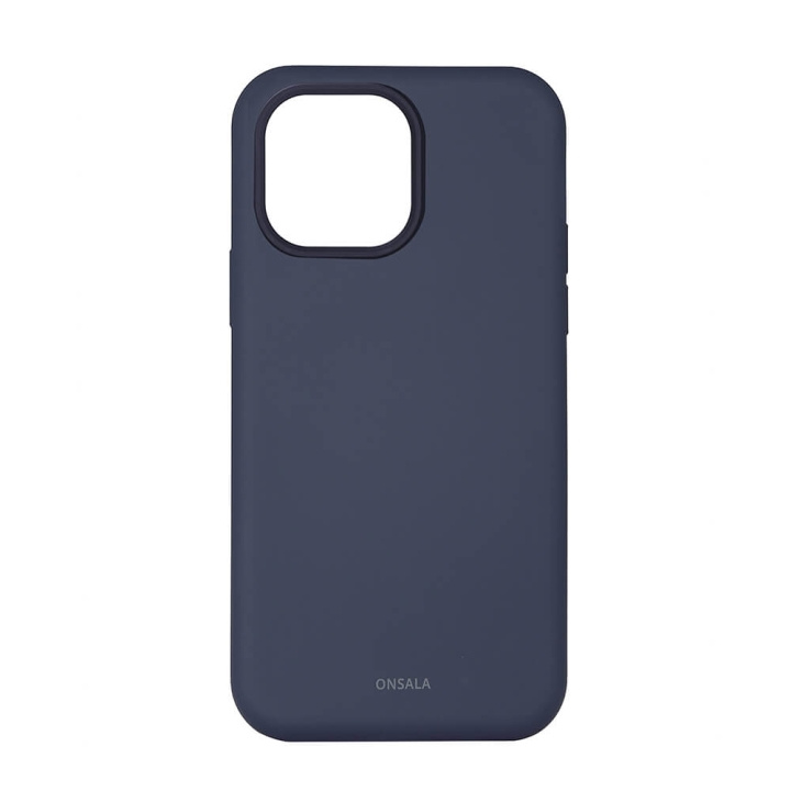 Phone Case Silicone Dark Blue - iPhone 14 Pro Max in de groep SMARTPHONE & TABLETS / Mobielbescherming / Apple / iPhone 14 bij TP E-commerce Nordic AB (C23593)