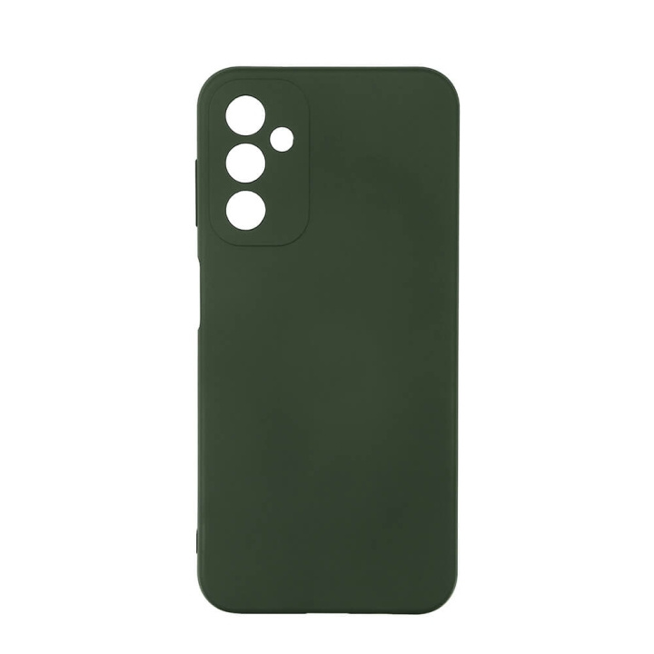 Phone Case Silicone Dark Green - Samsung Galaxy A14 5G / A14 4G in de groep SMARTPHONE & TABLETS / Mobielbescherming / Samsung bij TP E-commerce Nordic AB (C23603)