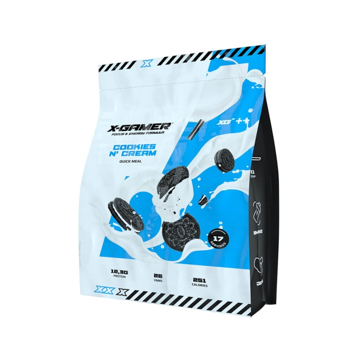 Quick Meal Cookies & Cream 1190 gram in de groep COMPUTERS & RANDAPPARATUUR / GAMING / Energiedrankjes voor gamers bij TP E-commerce Nordic AB (C23626)