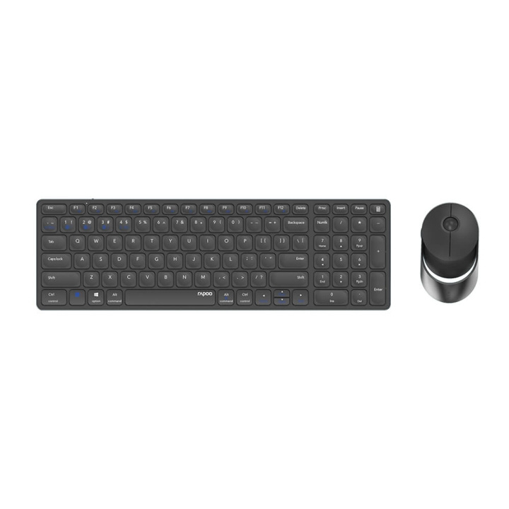 Keyboard/Mice Set 9750M Multi-Mode Wireless Dark Grey in de groep COMPUTERS & RANDAPPARATUUR / Muizen en toetsenborden / Toetsenborden / Pakket bij TP E-commerce Nordic AB (C23627)