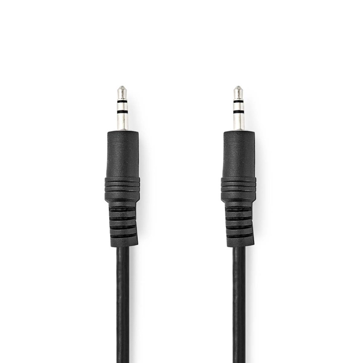 Stereo-Audiokabel | 3,5 mm Male | 3,5 mm Male | Vernikkeld | 0.50 m | Rond | Zwart | Envelop in de groep HOME ELECTRONICS / Audio & Beeld / Luidsprekers & accessoires / Accessoires bij TP E-commerce Nordic AB (C23725)