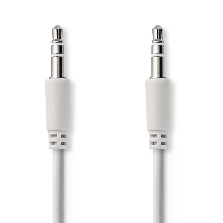 Nedis Stereo-Audiokabel | 3,5 mm Male | 3,5 mm Male | Vernikkeld | 1.00 m | Rond | Wit in de groep HOME ELECTRONICS / Audio & Beeld / Luidsprekers & accessoires / Accessoires bij TP E-commerce Nordic AB (C23737)