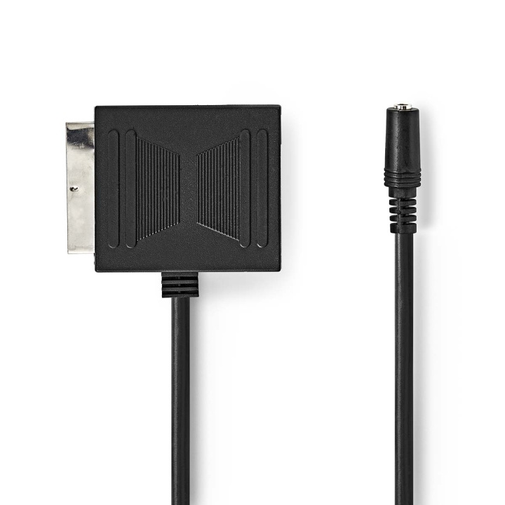 Nedis SCART-Kabel | SCART Male | SCART Female / 3,5 mm Female | Vernikkeld | 480p | 0.20 m | Rond | PVC | Zwart | Polybag in de groep HOME ELECTRONICS / Foto & Video / Fotoapparatuur / Kabels bij TP E-commerce Nordic AB (C23750)