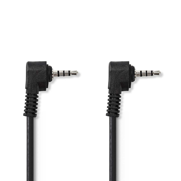 Nedis Audio-Videokabel | 3,5 mm Male | 3,5 mm Male | Vernikkeld | 1.00 m | Rond | PVC | Zwart in de groep HOME ELECTRONICS / Foto & Video / Fotoapparatuur / Kabels bij TP E-commerce Nordic AB (C23793)