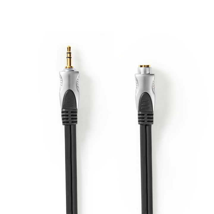 Nedis Stereo-Audiokabel | 3,5 mm Male | 3,5 mm Female | Verguld | 10.0 m | Rond | Antraciet | Doos in de groep HOME ELECTRONICS / Audio & Beeld / Luidsprekers & accessoires / Accessoires bij TP E-commerce Nordic AB (C23827)