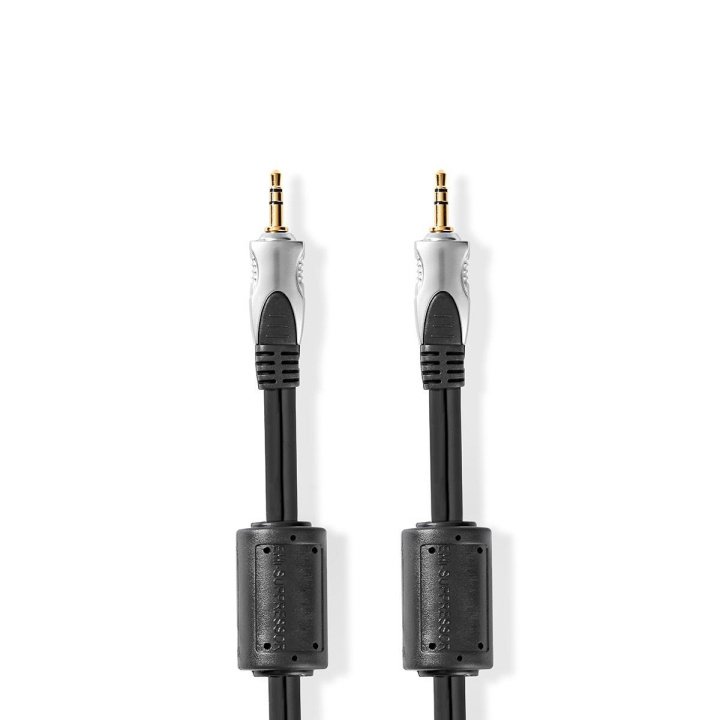 Nedis Stereo-Audiokabel | 3,5 mm Male | 3,5 mm Male | Verguld | 5.00 m | Rond | Antraciet | Clamshell in de groep HOME ELECTRONICS / Audio & Beeld / Luidsprekers & accessoires / Accessoires bij TP E-commerce Nordic AB (C23828)