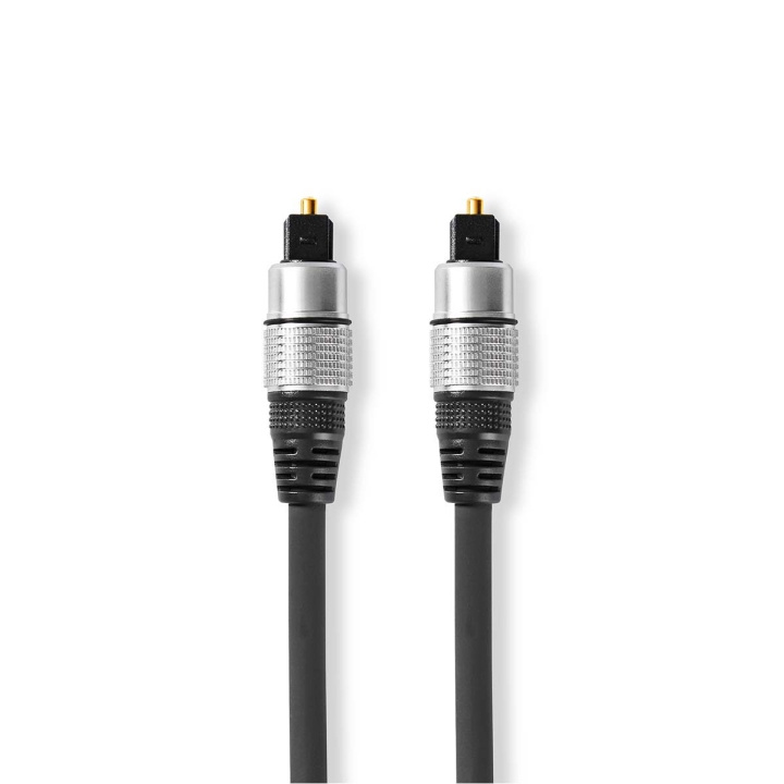 Nedis Optische Audiokabel | TosLink Male | TosLink Male | 0.80 m | Rond | PVC | Antraciet | Doos in de groep HOME ELECTRONICS / Audio & Beeld / Luidsprekers & accessoires / Accessoires bij TP E-commerce Nordic AB (C23829)