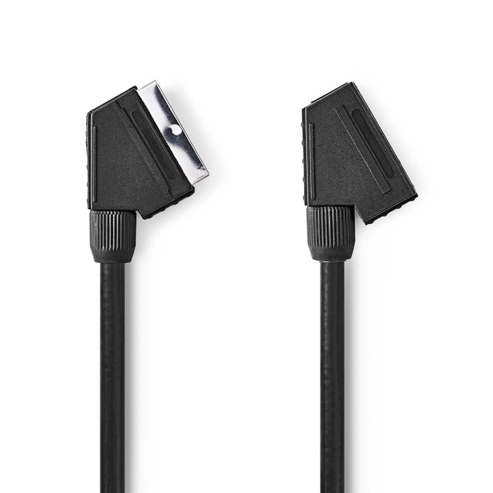 Nedis SCART-Kabel | SCART Male | SCART Female | Vernikkeld | 480p | 2.00 m | Rond | PVC | Zwart | Envelop in de groep HOME ELECTRONICS / Kabels & Adapters / Scart bij TP E-commerce Nordic AB (C23863)