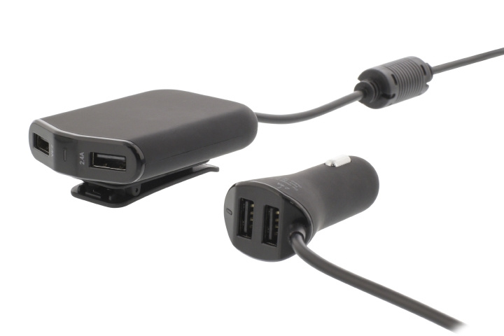 Sweex Autolader 4-Uitgangen 9.6 A USB Zwart in de groep SMARTPHONE & TABLETS / Opladers & Kabels / Autoladers / Autoladers USB bij TP E-commerce Nordic AB (C23923)