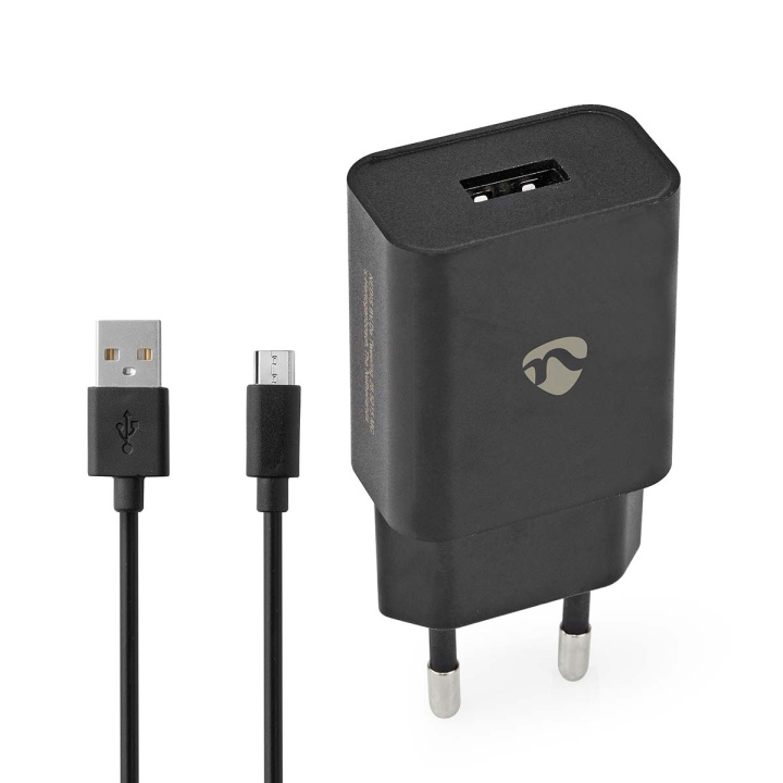 Nedis Oplader | 12 W | Snellaad functie | 1x 2.1 A | Outputs: 1 | USB-A | Micro-USB | 1.00 m | Single Voltage Output in de groep SMARTPHONE & TABLETS / Opladers & Kabels / Wandoplader / Wandoplader USB bij TP E-commerce Nordic AB (C23926)