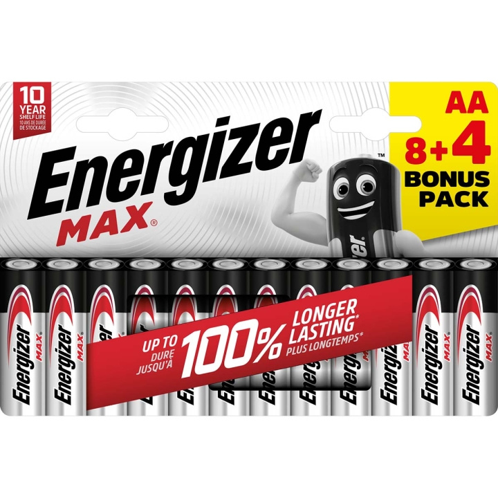 Energizer Alkaline-Batterij AA | 1.5 V DC | 12-Blister in de groep HOME ELECTRONICS / Batterijen & Opladers / Batterijen / Batterijen voor hoortoestellen bij TP E-commerce Nordic AB (C23950)