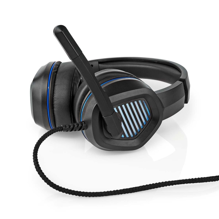 Nedis Gaming Headset | Over-Ear | Surround | USB Type-A | Inklapbare Microfoon | 2.10 m | LED in de groep COMPUTERS & RANDAPPARATUUR / GAMING / Koptelefoon bij TP E-commerce Nordic AB (C23951)