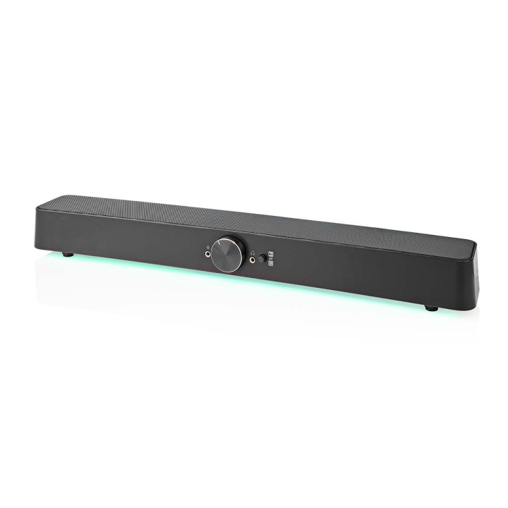 Nedis Gaming Speaker | Speaker-kanalen: 2.0 | USB Gevoed | 3,5 mm Male | 30 W | LED | Volumebediening | Output: 1x 3,5 mm in de groep COMPUTERS & RANDAPPARATUUR / GAMING / Gaming accessoires bij TP E-commerce Nordic AB (C23957)