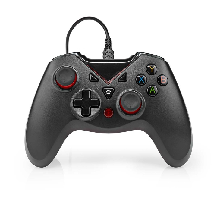 Nedis Gamepad | USB Type-A | USB Gevoed | PC | Aantal knoppen: 12 | Kabellengte: 1.60 m | Zwart in de groep COMPUTERS & RANDAPPARATUUR / GAMING / Gaming accessoires bij TP E-commerce Nordic AB (C23960)