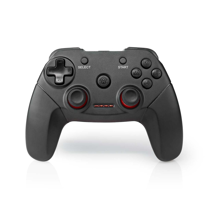 Nedis Gamepad | Draadloos | Batterij Gevoed | PC | Aantal knoppen: 11 | Kabellengte: 1.00 m | Zwart in de groep COMPUTERS & RANDAPPARATUUR / GAMING / Gaming accessoires bij TP E-commerce Nordic AB (C23961)