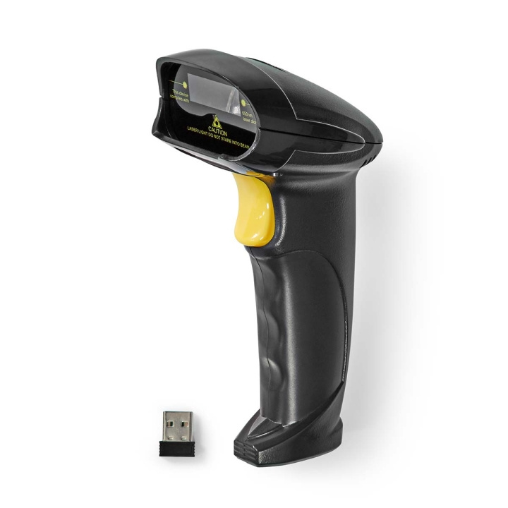 Nedis Barcodescanner | Laser | Draadloos | 1D Lineair | Batterij Gevoed / USB Gevoed | USB-dongle in de groep COMPUTERS & RANDAPPARATUUR / Computeraccessoires / Barcodelezers bij TP E-commerce Nordic AB (C24050)