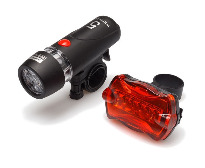 Briv BikeSet 5LED - Fietsverlichtingsset voor en achter, 1/20/80 in de groep SPORT, VRIJE TIJD & HOBBY / Sportuitrusting / Fietsaccessoires / Fietsverlichting bij TP E-commerce Nordic AB (C24268)