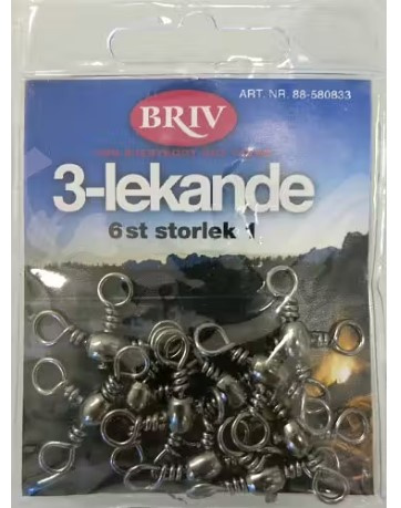 3-lekande storlek 1 6 st, 1/20 in de groep SPORT, VRIJE TIJD & HOBBY / Buitenrecreatie / Visuitrusting bij TP E-commerce Nordic AB (C24291)