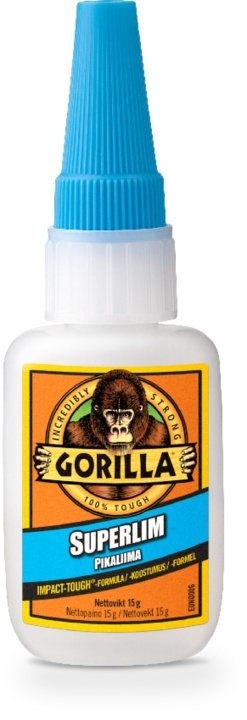 Gorilla Superlijm 15 g, 1/6 in de groep HUISHOUDEN & TUIN / Kantoormateriaal / Tape/lijm bij TP E-commerce Nordic AB (C24614)