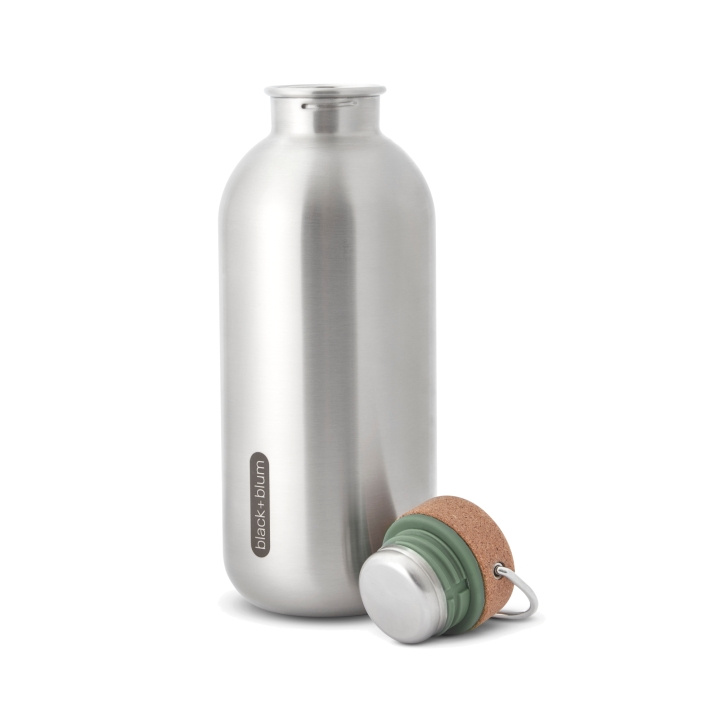 Steel bottle B+B Small 600 ml Oliv in de groep SPORT, VRIJE TIJD & HOBBY / Buitenrecreatie / Thermosflessen & Waterflessen bij TP E-commerce Nordic AB (C24808)