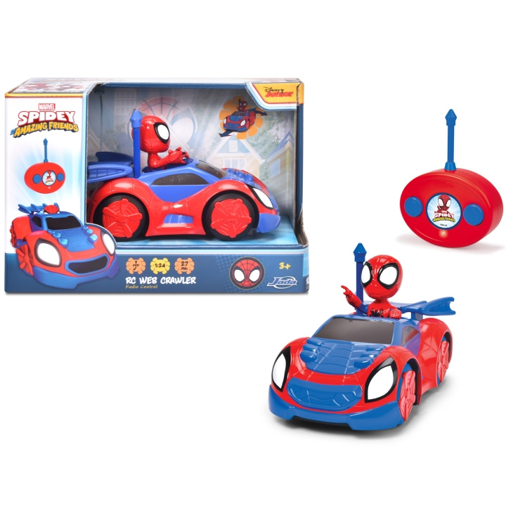 Jada Toys Marvel Spidey Radiostyrd bil in de groep SPEELGOED, KINDER- & BABYPRODUCTEN / Op afstand bestuurbaar / Afstand bestuurbare auto\'s bij TP E-commerce Nordic AB (C24935)