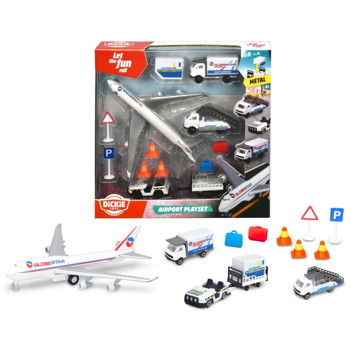 Dickie Flygplats Lekset in de groep SPEELGOED, KINDER- & BABYPRODUCTEN / Speelgoed / Speelgoedauto\'s bij TP E-commerce Nordic AB (C24944)