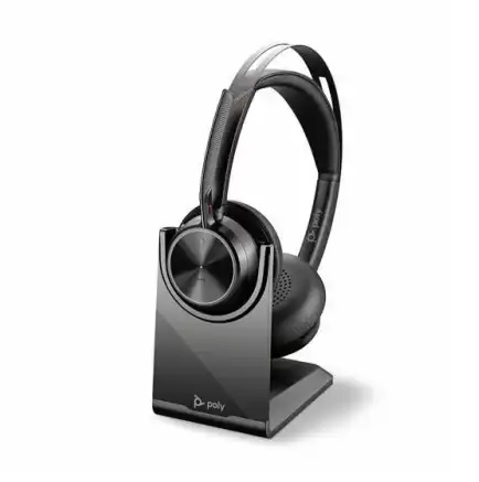 Poly Voyager Focus 2 UC, Stereo, UC, W Stand in de groep COMPUTERS & RANDAPPARATUUR / Computeraccessoires / Koptelefoon bij TP E-commerce Nordic AB (C25119)