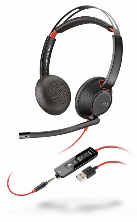 Poly, Blackwire C5220, Stereo, USB-A in de groep COMPUTERS & RANDAPPARATUUR / Computeraccessoires / Koptelefoon bij TP E-commerce Nordic AB (C25130)