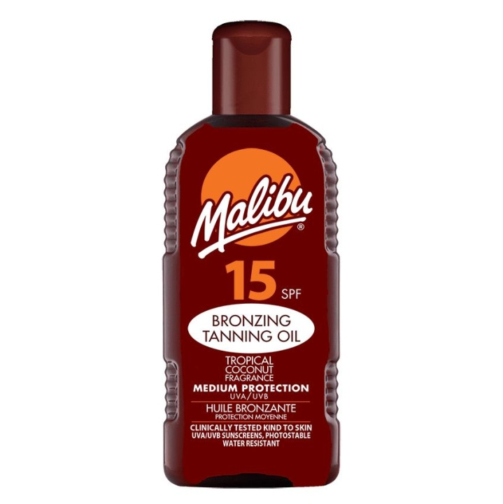 Malibu Bronzing Tanning Oil SPF 15 200ml in de groep BEAUTY & HEALTH / Huidsverzorging / Zonnebank / Zonnebescherming bij TP E-commerce Nordic AB (C25248)