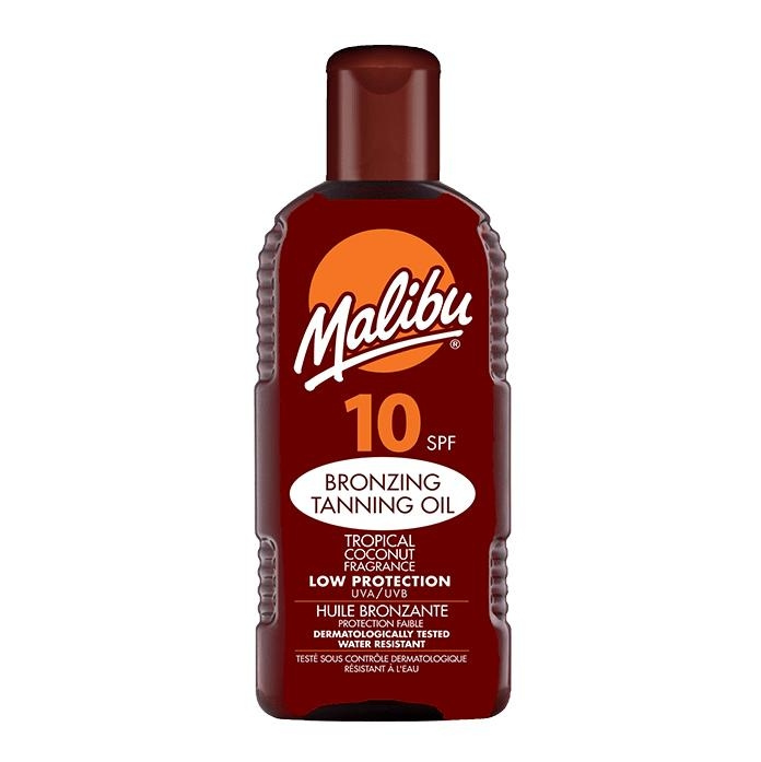 Malibu Bronzing Tanning Oil SPF10 200ml in de groep BEAUTY & HEALTH / Huidsverzorging / Zonnebank / Zonnebescherming bij TP E-commerce Nordic AB (C25252)