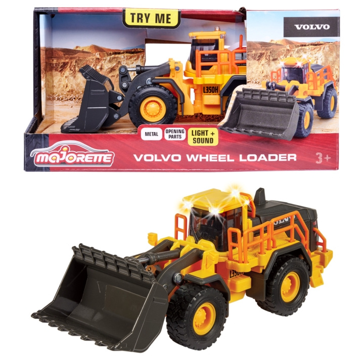 Majorette Volvo L350H Hjullastare in de groep SPEELGOED, KINDER- & BABYPRODUCTEN / Speelgoed / Speelgoed bij TP E-commerce Nordic AB (C25288)