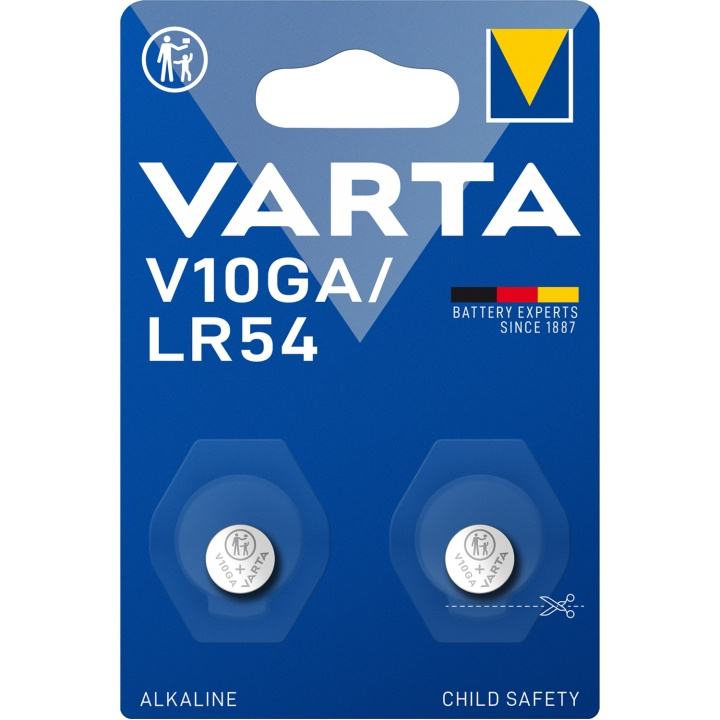 Varta V10GA / LR54 1,5V Alkaline Batteri 2-pack in de groep HOME ELECTRONICS / Batterijen & Opladers / Batterijen / Knoopcel bij TP E-commerce Nordic AB (C25294)