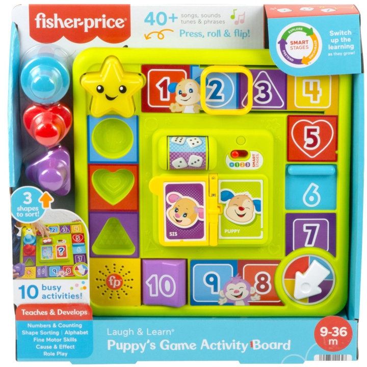 Fisher Price Roll & Spin Game Board in de groep SPEELGOED, KINDER- & BABYPRODUCTEN / Babyspeelgoed / Activiteitenspeelgoed bij TP E-commerce Nordic AB (C25333)