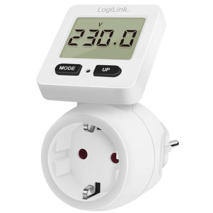 LogiLink Energimätare med kostnadsberäkning Roterbar display in de groep HUISHOUDEN & TUIN / Smart home / Energie meter bij TP E-commerce Nordic AB (C25374)