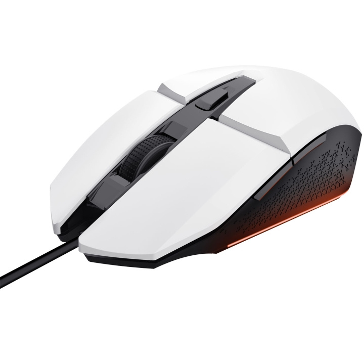 Trust GXT 109W Felox Illuminated Gaming mouse Vit in de groep COMPUTERS & RANDAPPARATUUR / Muizen en toetsenborden / Muizen / Gaming bij TP E-commerce Nordic AB (C25450)