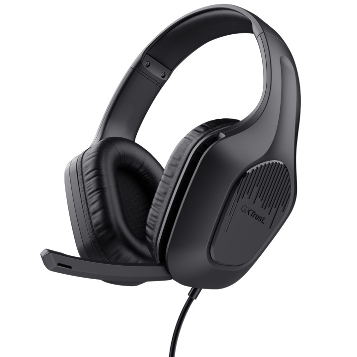 Trust GXT 415 Zirox Gaming Headset Svart in de groep COMPUTERS & RANDAPPARATUUR / GAMING / Koptelefoon bij TP E-commerce Nordic AB (C25455)