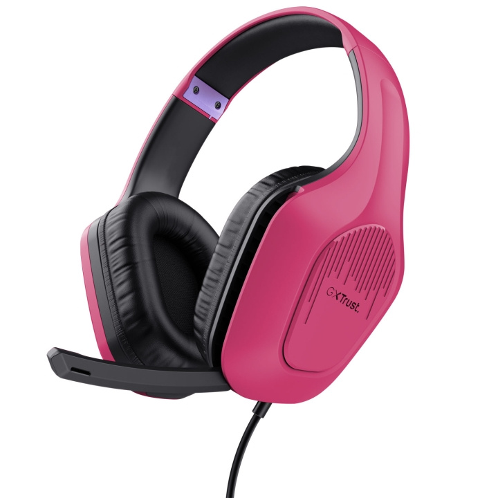 Trust GXT 415P Zirox Gaming Headset Rosa in de groep COMPUTERS & RANDAPPARATUUR / GAMING / Koptelefoon bij TP E-commerce Nordic AB (C25458)